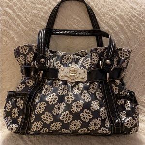 Kathy black and white purse